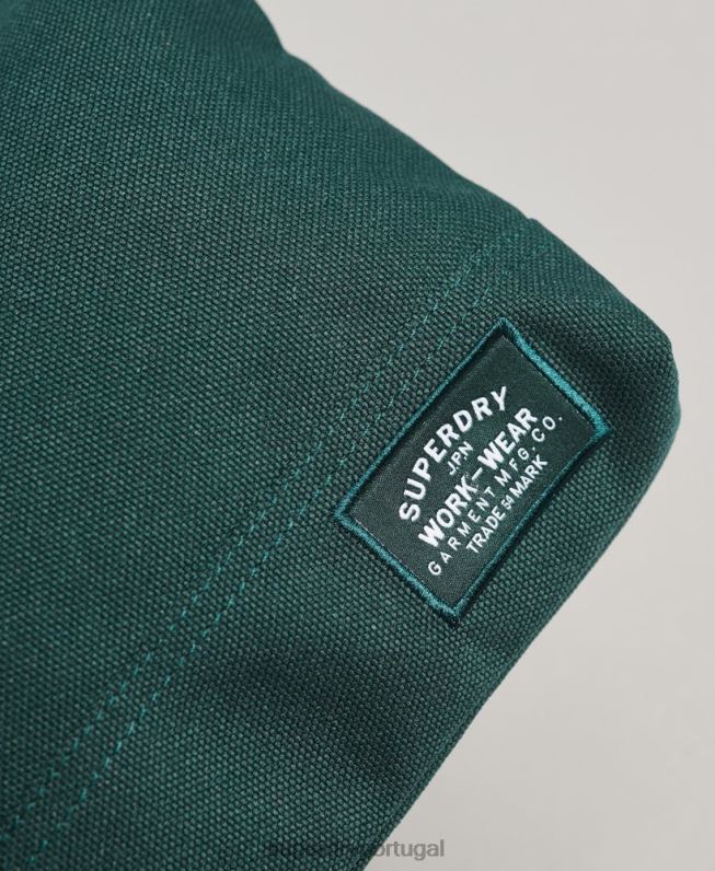 bolsa de lavagem clássica homens verde acessórios Superdry 2208H1717