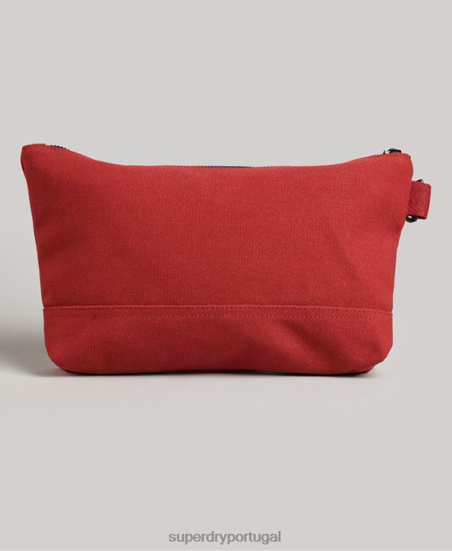 bolsa de lavagem clássica homens vermelho acessórios Superdry 2208H1716