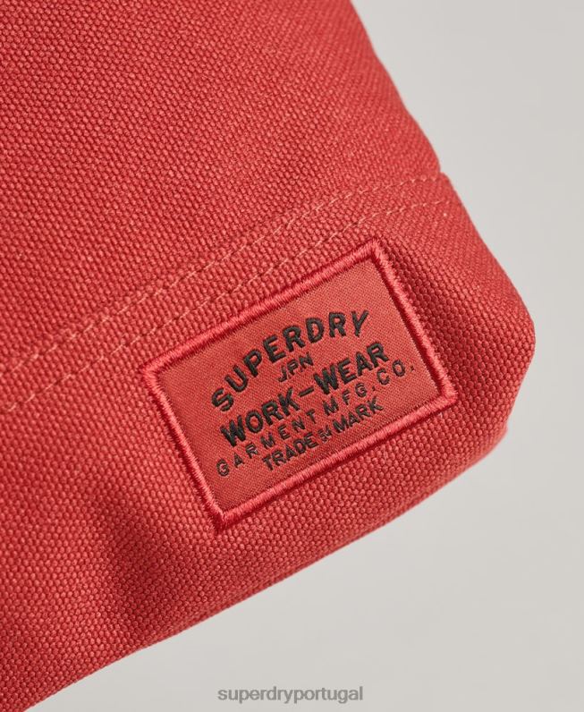 bolsa de lavagem clássica homens vermelho acessórios Superdry 2208H1716