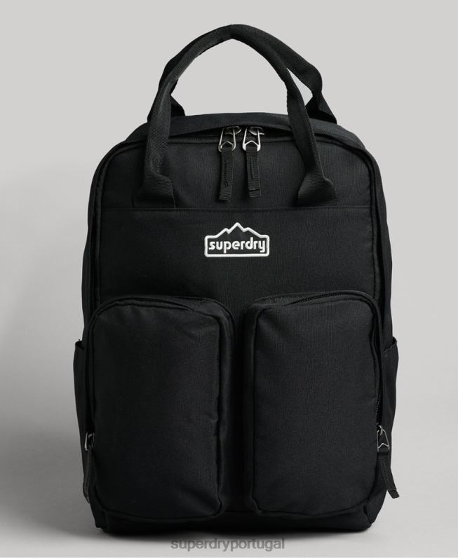 mochila alça superior homens cinza escuro acessórios Superdry 2208H1654