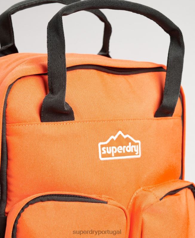 mochila alça superior homens laranja acessórios Superdry 2208H1662