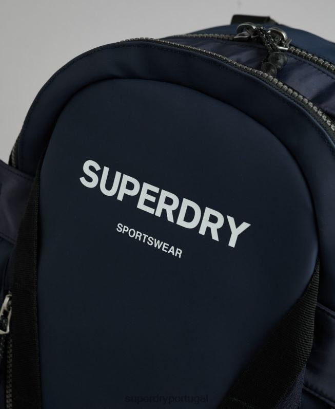 mochila gráfica de lona de montanha homens marinha acessórios Superdry 2208H113