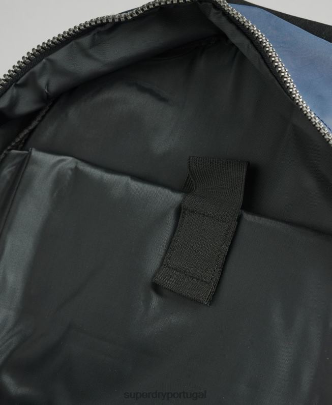 mochila gráfica de lona de montanha homens marinha acessórios Superdry 2208H1728