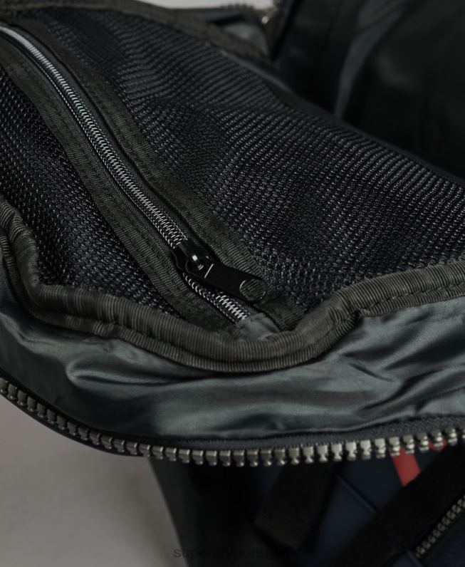 mochila gráfica de lona de montanha homens marinha acessórios Superdry 2208H1728