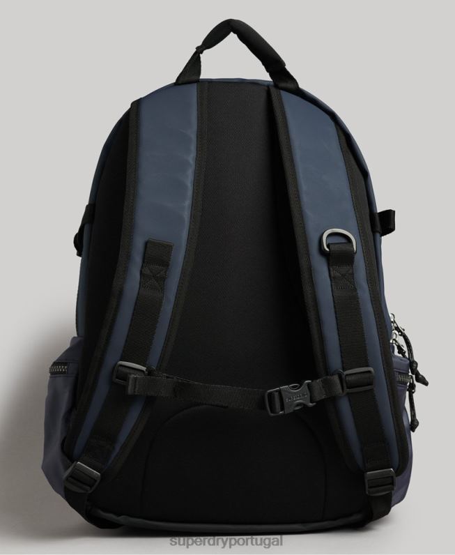 mochila gráfica de lona de montanha homens marinha acessórios Superdry 2208H1832