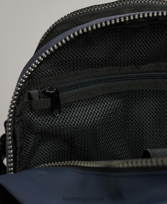 mochila gráfica de lona de montanha homens marinha acessórios Superdry 2208H1832