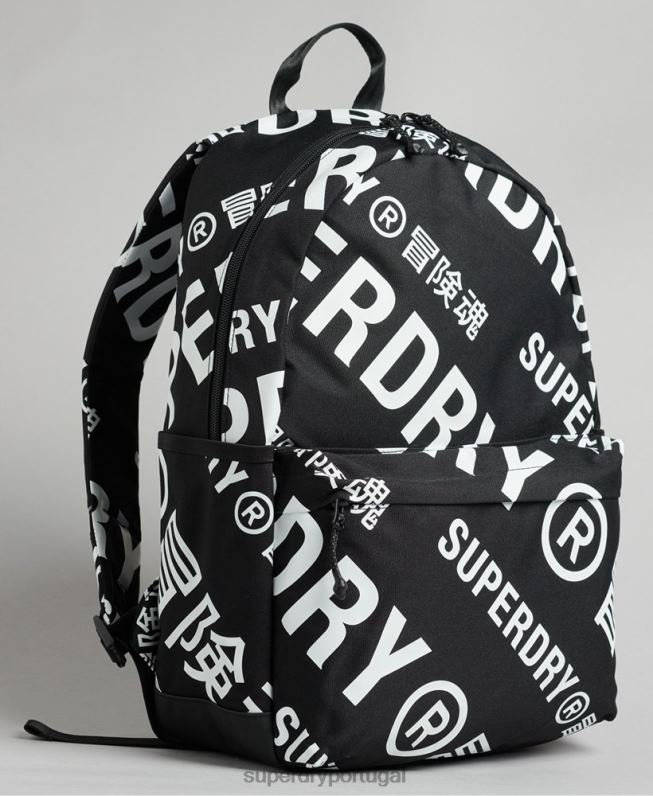 mochila montana essencial homens preto acessórios Superdry 2208H1733