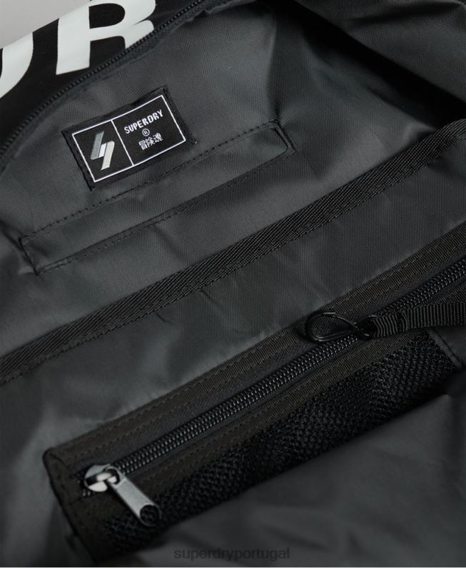 mochila montana essencial homens preto acessórios Superdry 2208H1733