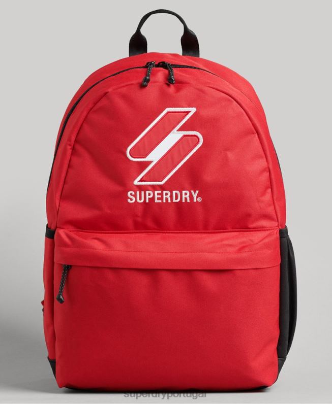 mochila montana essencial homens vermelho acessórios Superdry 2208H1707