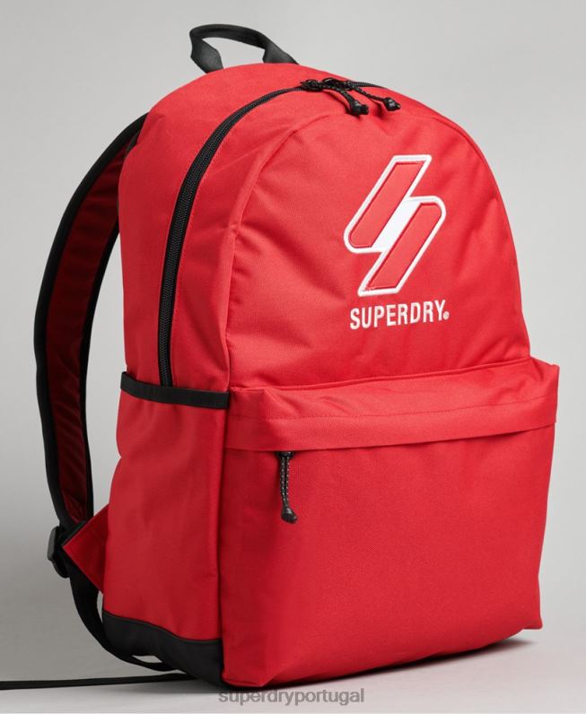 mochila montana essencial homens vermelho acessórios Superdry 2208H1707