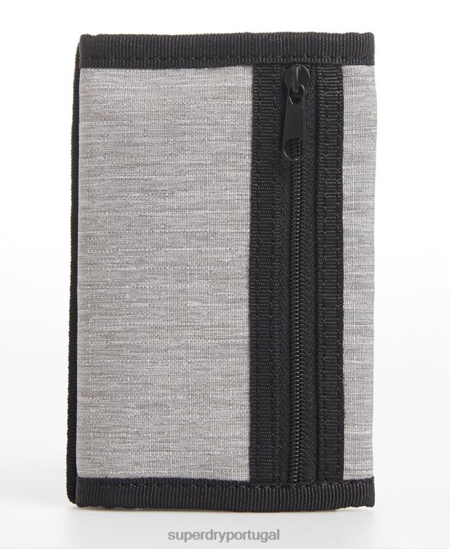 carteira logo homens cinza acessórios Superdry 2208H6442