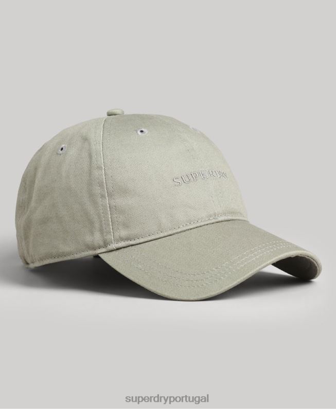 boné de beisebol essencial homens cinza acessórios Superdry 2208H1595