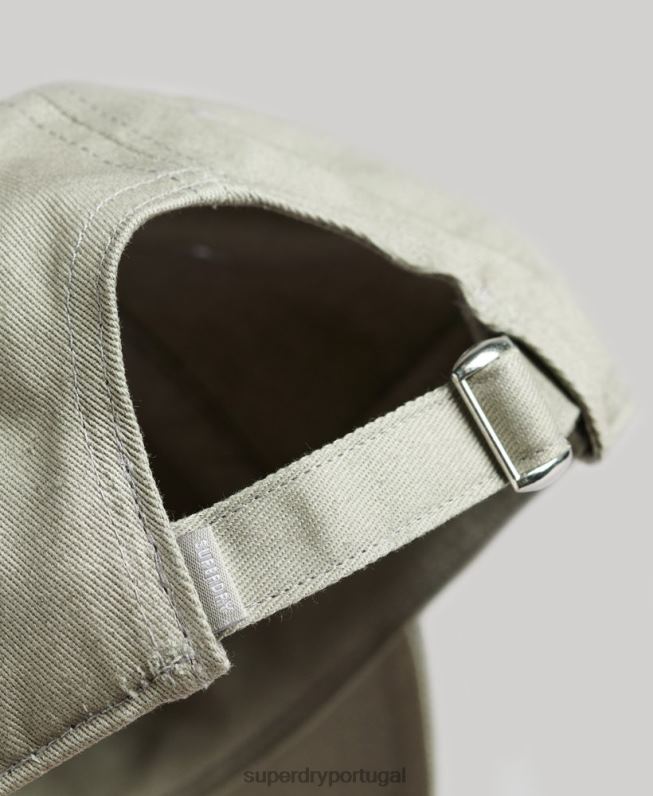 boné de beisebol essencial homens cinza acessórios Superdry 2208H1595