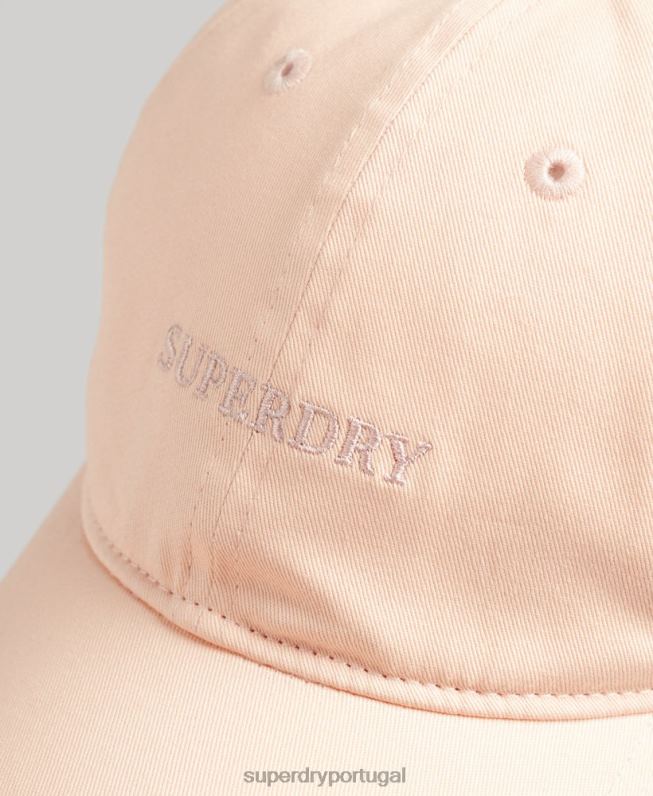 boné de beisebol essencial homens rosa acessórios Superdry 2208H1657