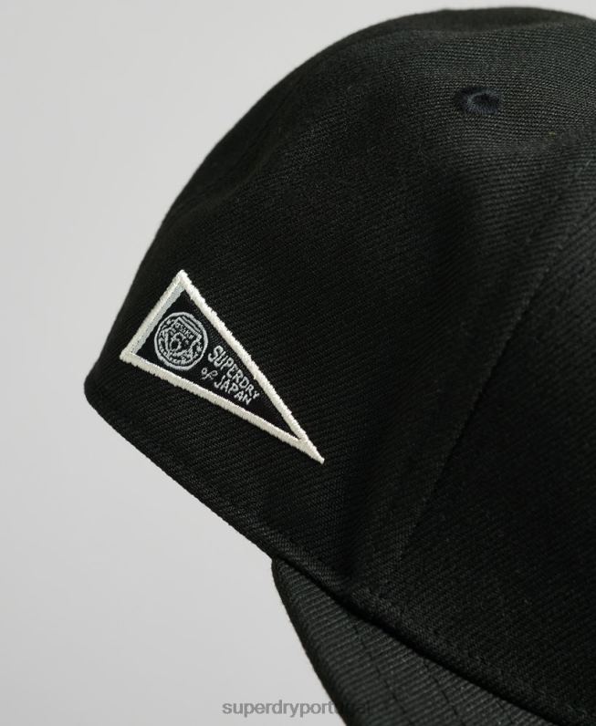 boné gráfico b-boy homens preto acessórios Superdry 2208H1647