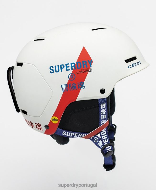 capacete cebe pow mips homens branco acessórios Superdry 2208H1396