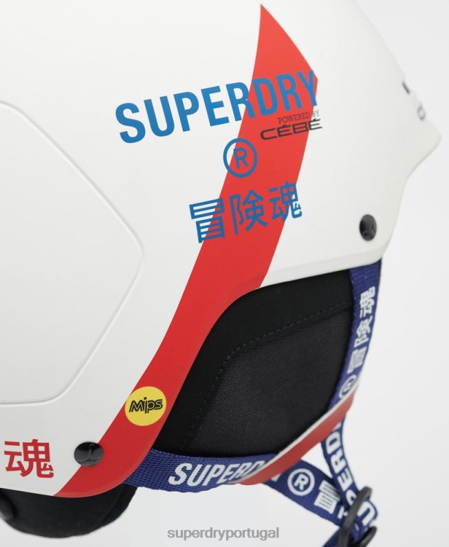 capacete cebe pow mips homens branco acessórios Superdry 2208H1396