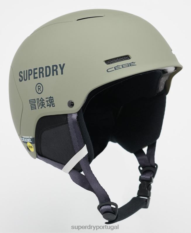 capacete cebe pow mips homens verde acessórios Superdry 2208H1398