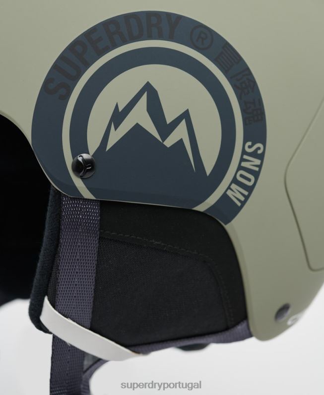 capacete cebe pow mips homens verde acessórios Superdry 2208H1398