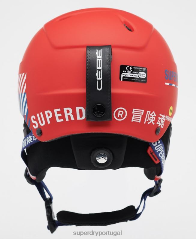 cebe contest viseira capacete final homens vermelho acessórios Superdry 2208H1402