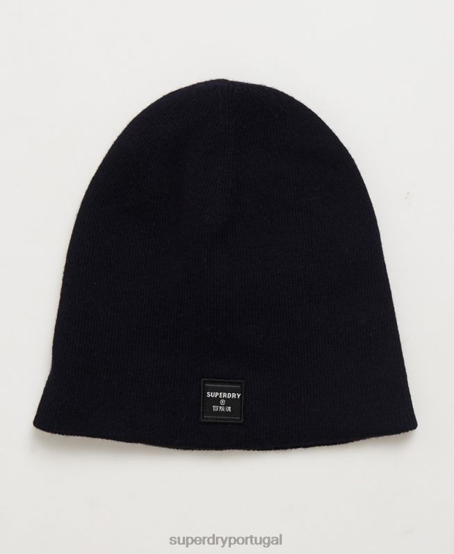 gorro de luxo fino homens marinha acessórios Superdry 2208H1880