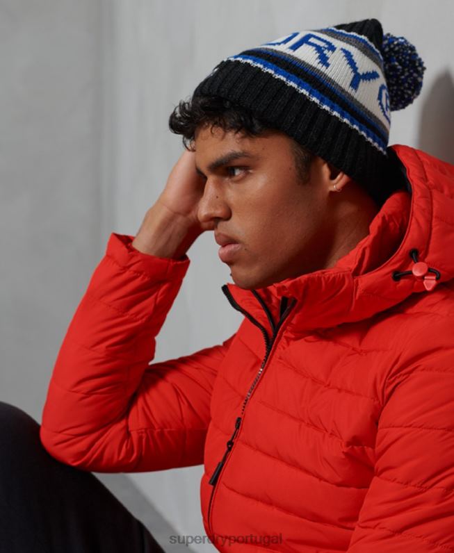 gorro logotipo homens preto acessórios Superdry 2208H1839