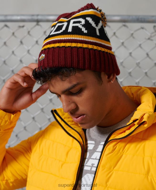 gorro logotipo homens vermelho acessórios Superdry 2208H1838