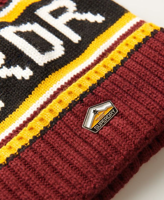 gorro logotipo homens vermelho acessórios Superdry 2208H1838