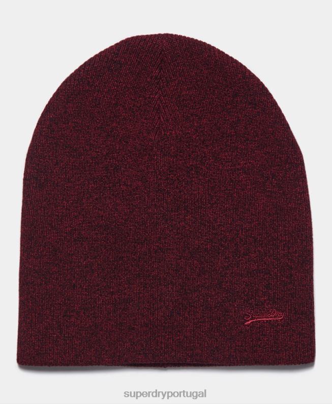 gorro vintage logo homens vermelho acessórios Superdry 2208H1792