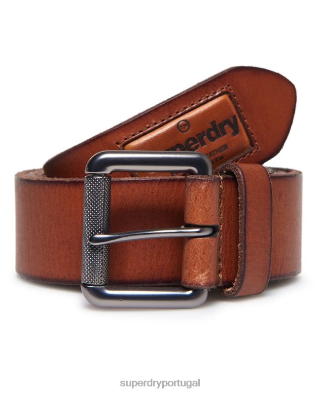 cinto de crachá homens bronzeado acessórios Superdry 2208H1872