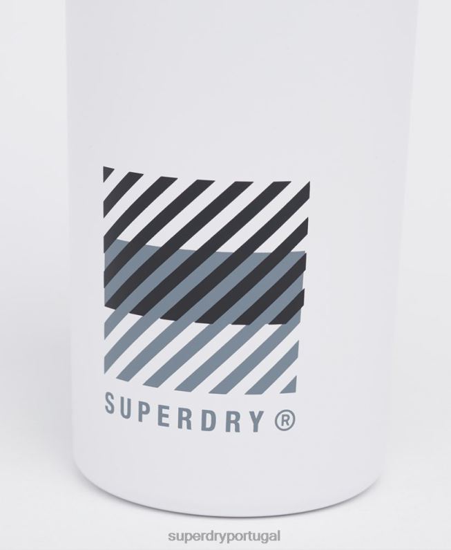 garrafa de aço de treinamento homens branco acessórios Superdry 2208H5368