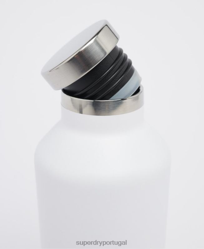 garrafa de aço de treinamento homens branco acessórios Superdry 2208H5368