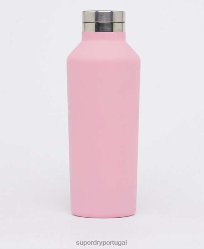 garrafa de aço de treinamento homens rosa acessórios Superdry 2208H5375