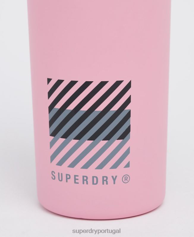 garrafa de aço de treinamento homens rosa acessórios Superdry 2208H5375