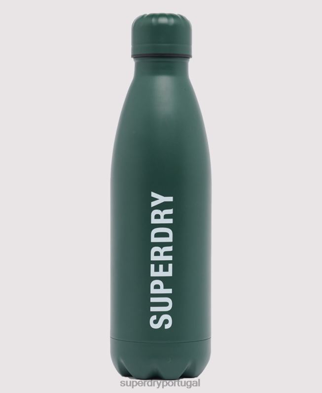 garrafa de água estilo esportivo homens verde acessórios Superdry 2208H1878