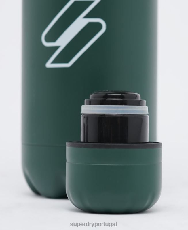 garrafa de água estilo esportivo homens verde acessórios Superdry 2208H1878