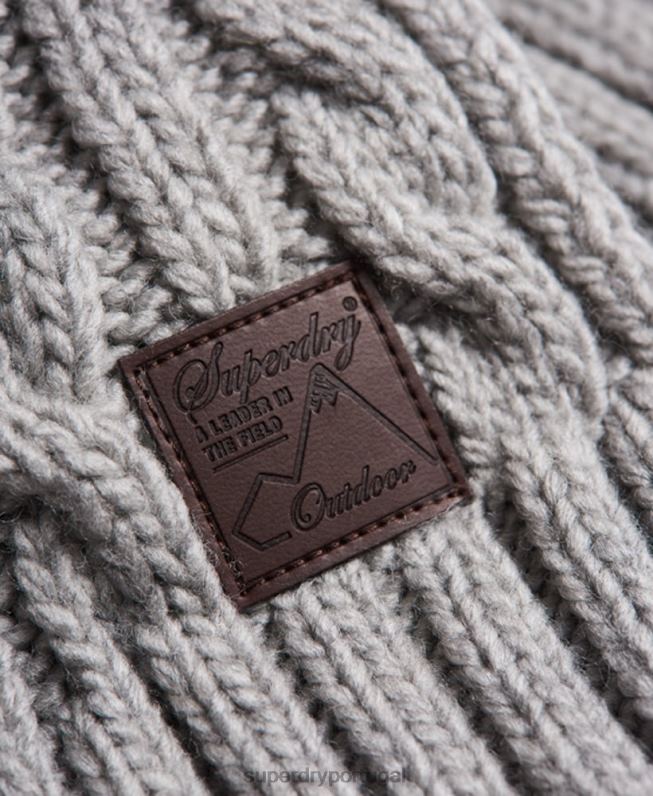 cachecol de cabo de traineira homens creme acessórios Superdry 2208H1826