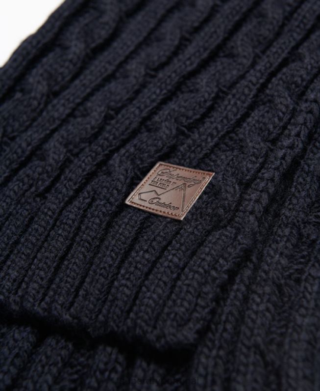 cachecol de cabo de traineira homens marinha acessórios Superdry 2208H6409