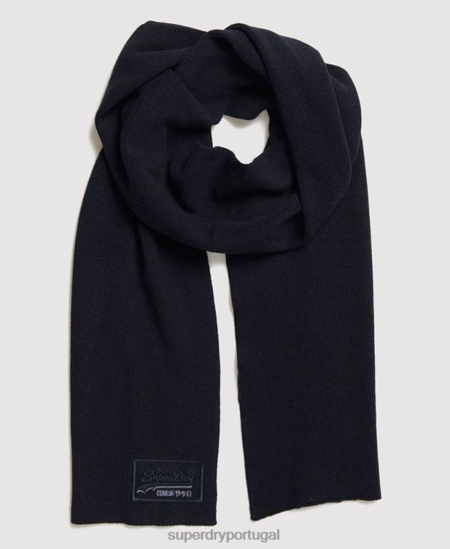 lenço de etiqueta laranja homens marinha acessórios Superdry 2208H1857