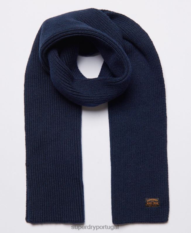 lenço de radar homens marinha acessórios Superdry 2208H1825