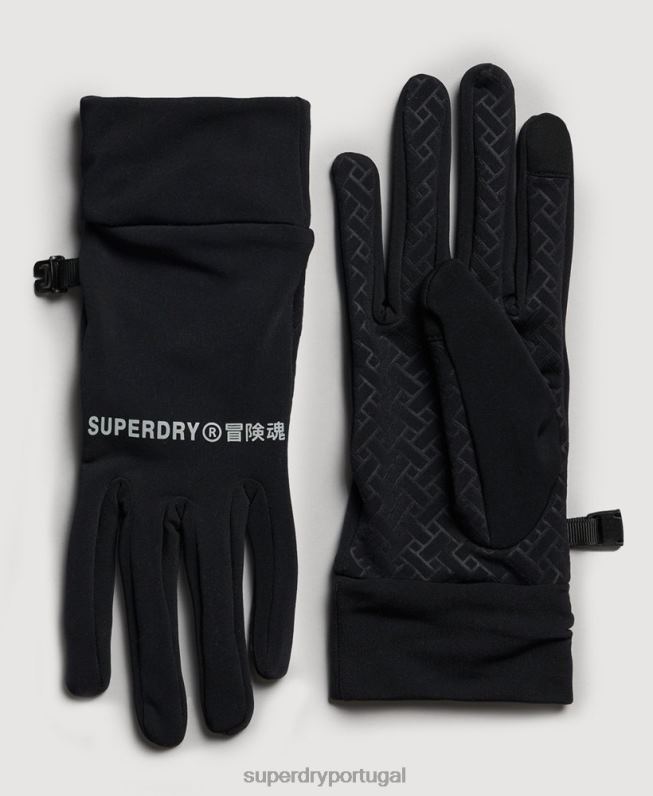 luvas de neve homens preto acessórios Superdry 2208H1392