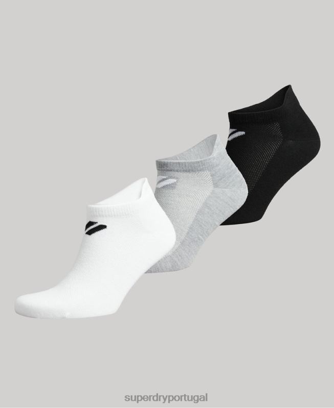 meias coolmax homens branco acessórios Superdry 2208H1424