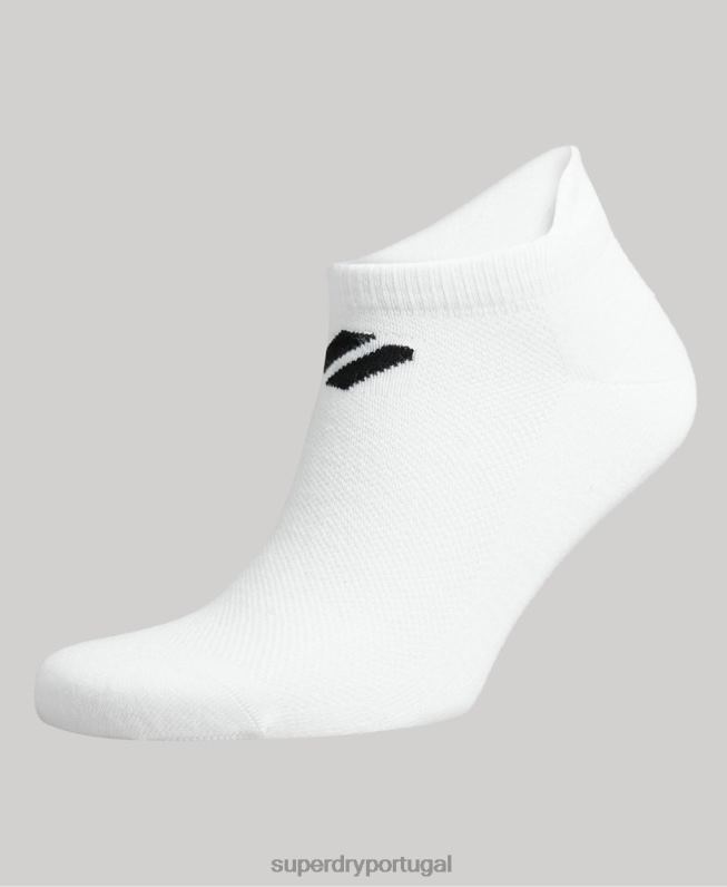 meias coolmax homens branco acessórios Superdry 2208H1424