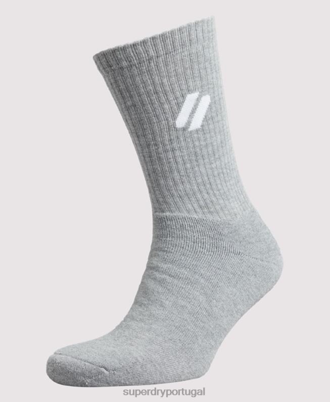 meias coolmax homens branco acessórios Superdry 2208H1425