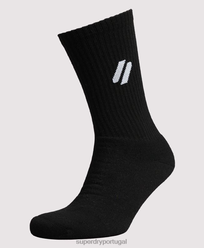meias coolmax homens branco acessórios Superdry 2208H1425