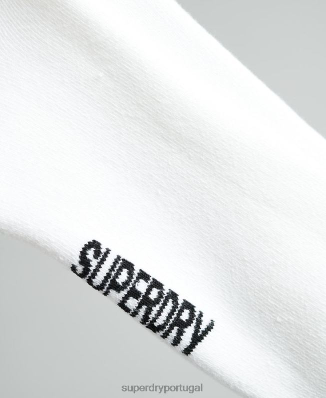meias coolmax homens branco acessórios Superdry 2208H1431