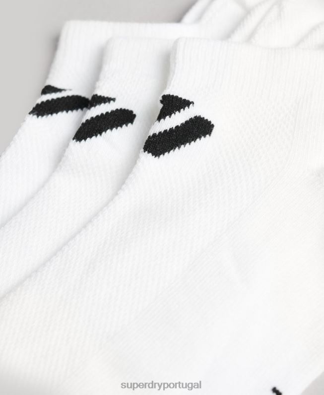 meias coolmax homens branco acessórios Superdry 2208H1432