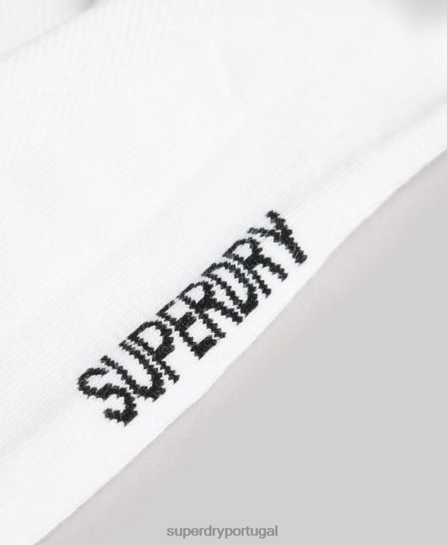 meias coolmax homens branco acessórios Superdry 2208H1432