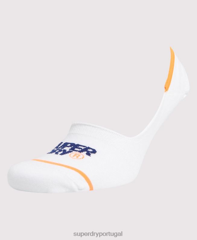 meias de treino não comparáveis homens branco acessórios Superdry 2208H1853