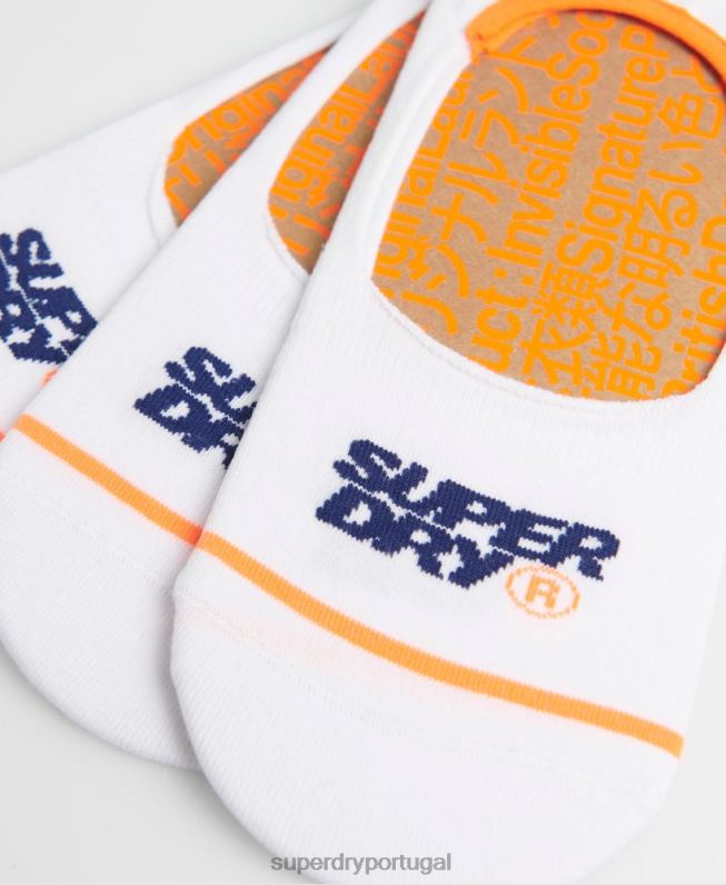 meias de treino não comparáveis homens branco acessórios Superdry 2208H1853